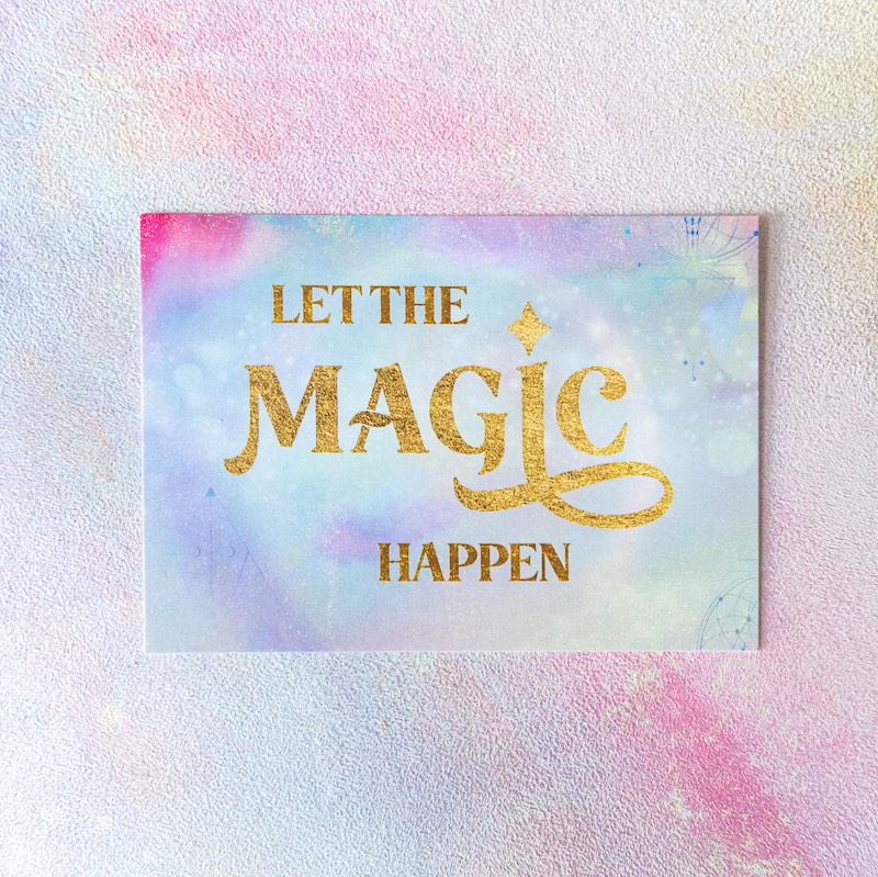 let the magic happen natural high festival postikortti
